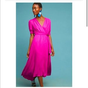 Maeve magenta long dress